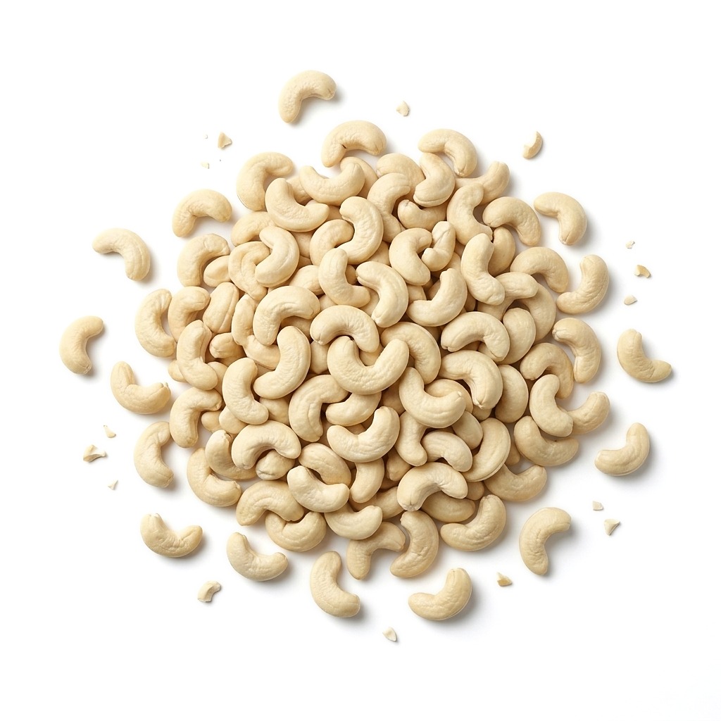 Premium cashew nuts headed together