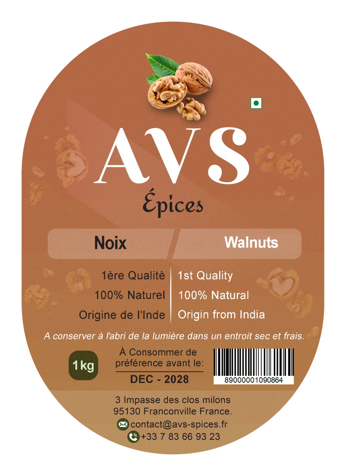 California walnuts product label